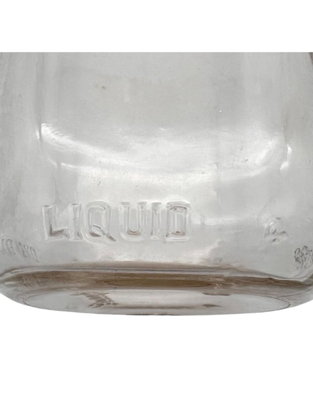 Vintage Clear Duraglas Glass Milk Bottle One Quart 32 oz. Embossed Details 9" - Picture 8 of 12